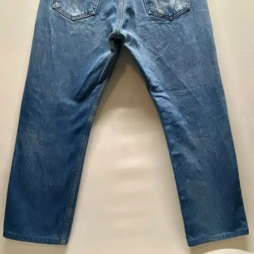 Vintage Levi’s 501XX Blank Tab Jeans Men's 34x31Blue Hemmed 30